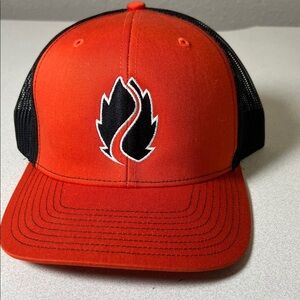 Richardson Black and Orange Trucker Cap